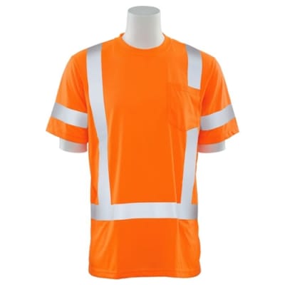 ERB 9801S Class 3 Orange Short Sleeve Shirt