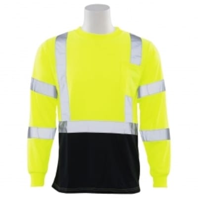 ERB 9802SB Class 3 Yellow Long Sleeve Shirt