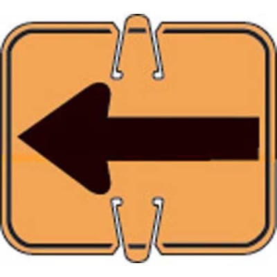 Orange blank cone sign