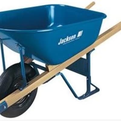 6 cubic foot Jackson® steel contractor wheelbarrow