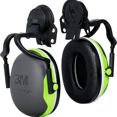3M Peltor Full Brim Hard Hat Attached Earmuff