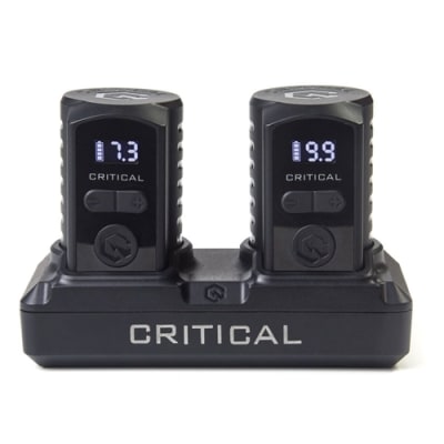 Critical Universal Battery Bundle with 2xRCA connectors â€“ wireless tattoo power supply compatible with rotary machines
