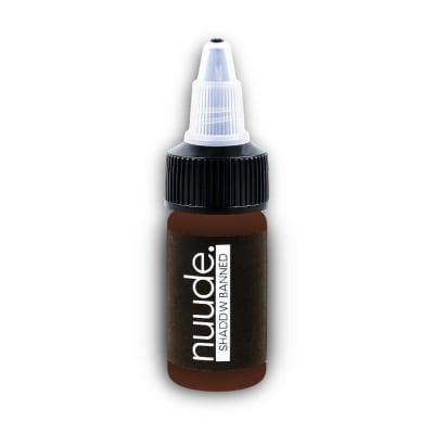 Nuude Shadow Banned paramedical tattoo pigment â€“ deep brown tone for scar camouflage and areola restoration procedures