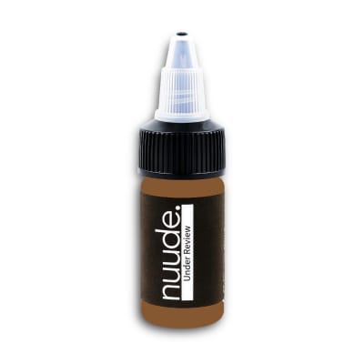 Nuude Under Review paramedical tattoo pigment â€“ deep brown tone for scar camouflage, areola tattooing, and color correction on dark skin