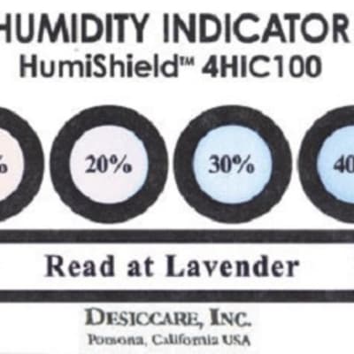 04BW14C10 HUMIDITY INDICATOR CARDS, 10%-40%, 3.375"x1.5", 100/PINT CAN