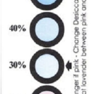 04BX14C11 HUMIDITY INDICATOR CARDS, 10%-60%, 4.5"x1.5", 200/QUART CAN