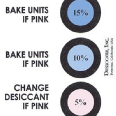 04BY14C10 HUMIDITY INDICATOR CARDS, 5%-15%, 3"X2", 125/PINT CAN