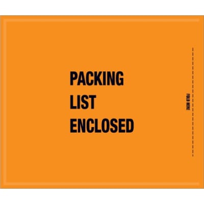 5 1/4" x 8" - Mil-Spec "Packing List Enclosed" Envelopes 1000/Case