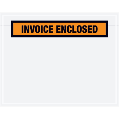 7" x 5 1/2" Orange "Invoice Enclosed" Envelopes 1000/Case
