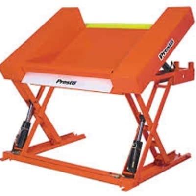 LIFT & TILT TABLE, FLOOR LEVEL, 4000 LB, 44" X 48" PLATFORM