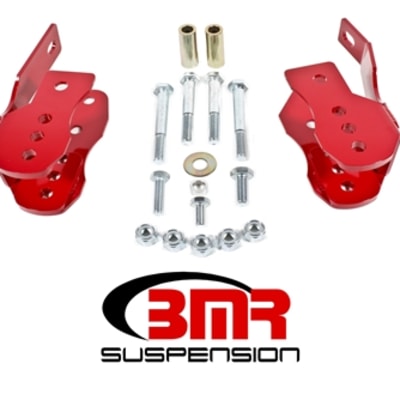 BMR Suspension 05-14 Mustang Control Arm Relocation Bracket Red