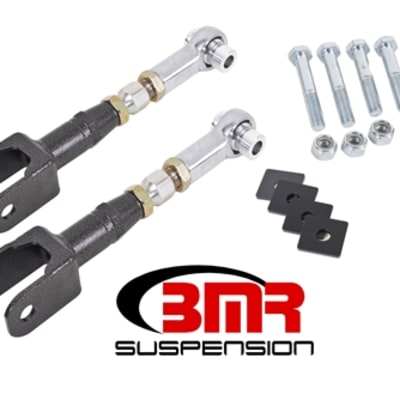BMR Suspension 15-17 Mustang Toe Rods Rear On-Car Adjustable Black