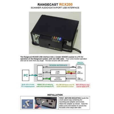 RangeCast - RCX200 USB Audio and Com Port Interface