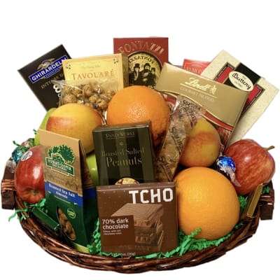 Mid Day Starter Treats and Fruits Gift Basket | Delivery Available