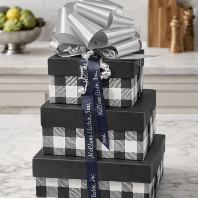 Decadent Holiday Stacked Gift Boxes