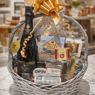 Sparkling Wine Congratulations Gift Basket - Wine and Champagne Gifts By San Francisco Gift Baskets