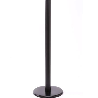 “Non-retractable 48” black stanchion for retail panel system”