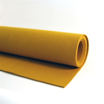 100% Wool Felt Fabric - Approx 3mm Thick - Mustard Yellow - 92cm x