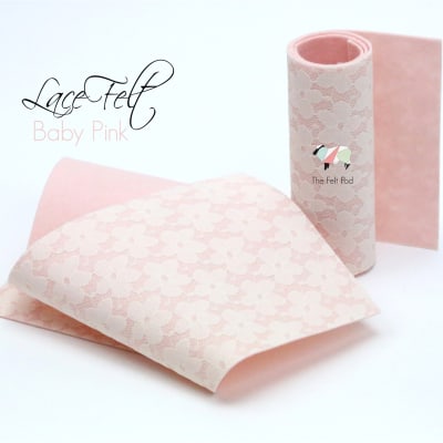 Baby Pink Lace Felt