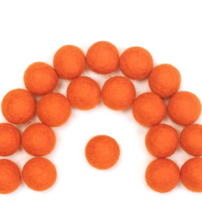 Felt Balls - Dark Orange