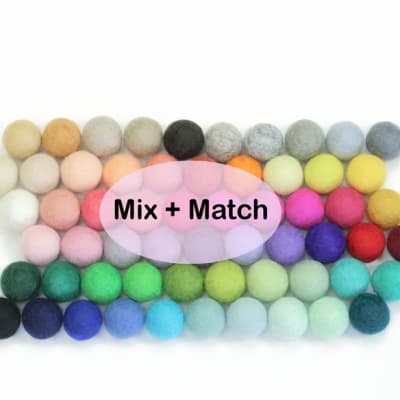 2.2 cm Felt Balls/Felt Balls in Bulk/Felt Balls Garland/Felt Balls –  feltandwool