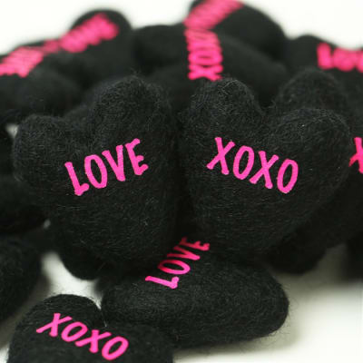 Black Conversation Hearts