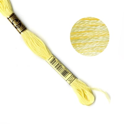 DMC Embroidery Floss - Light Yellow (3078)