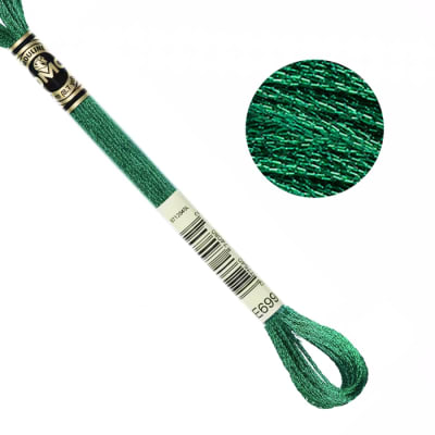 DMC Embroidery Floss - Metallic Green (E699)