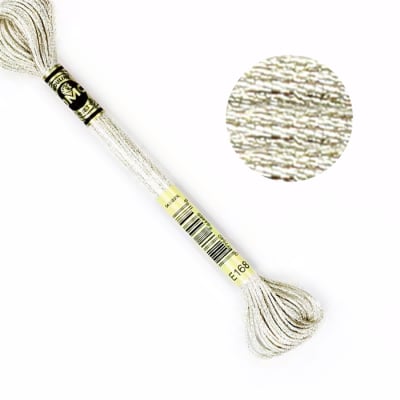 DMC Embroidery Floss - Metallic Ivory (E168)