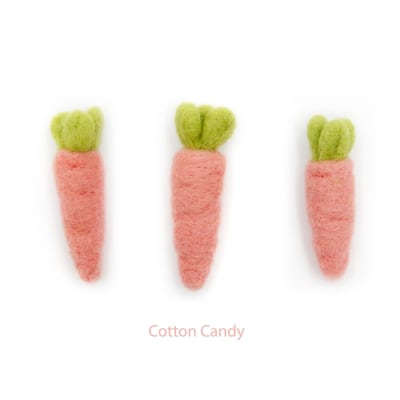 Felt Carrot Mini Cotton Candy