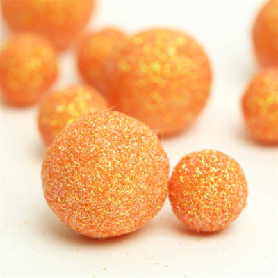 PASTEL ORANGE Glitter Ball
