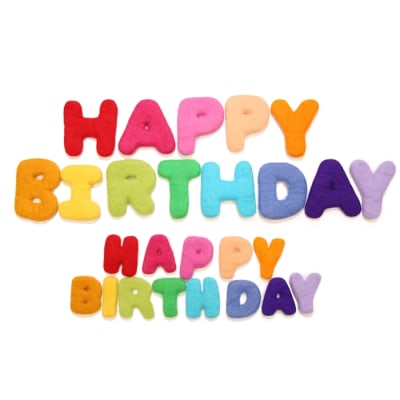 HAPPY BIRTHDAY  Felt Letters