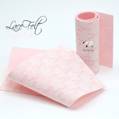 Light Pink Lace Felt