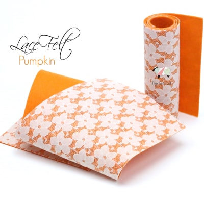 Pumpkin Lace Felt
