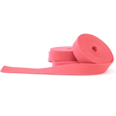 Coral Pink Wool Felt Ribbon