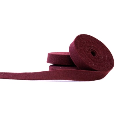 Wine Wool Felt Ribbon