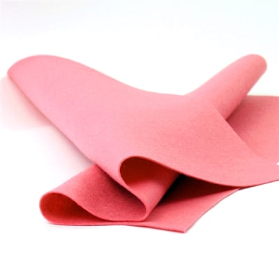 Crimson Wool Felt Sheet, Red Wool Felt