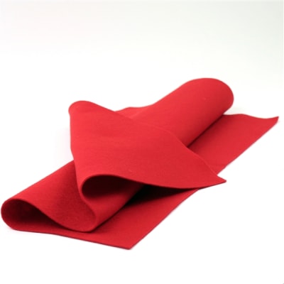 Red Wool Felt Sheet