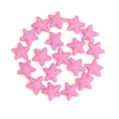 Felt Stars - Brilliant Rose