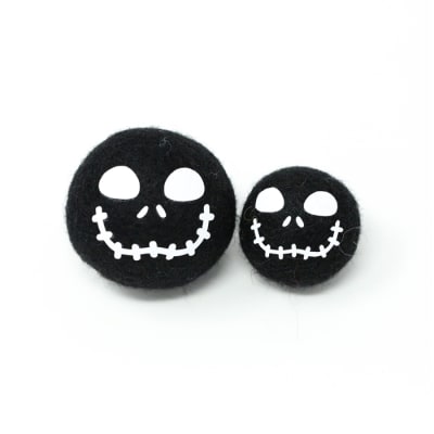 Felt Skeleton Head - Black