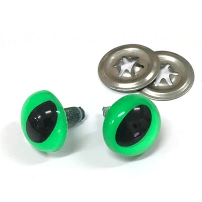 Toy Eyes Cat - Green (12mm)