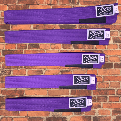 Jiu Jitsu BJJ Belts Brazilian Adult A1 A2 A3 A4 Black Brown Purple Blue  White