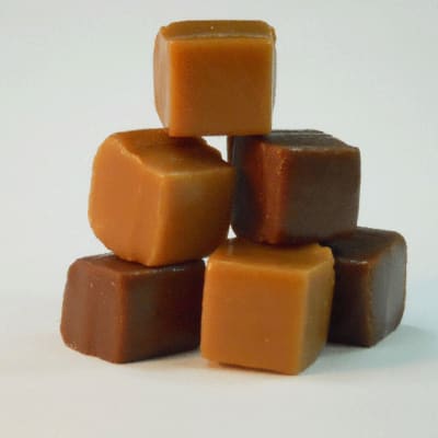 Image of Vanilla and Chocolate Chewy Caramels with no nuts