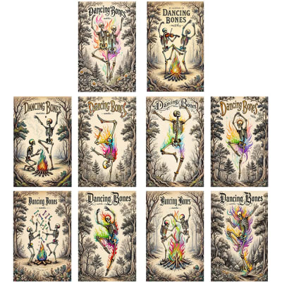 Dancing Bones Mini Matchbox