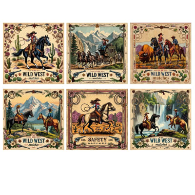 Cowgirls & Boys Matchbox Square