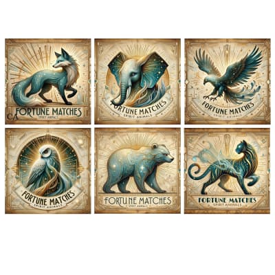 Spirit Animals Matchboxes