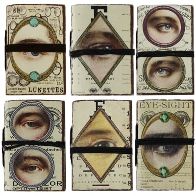 Vintage Eyesight Mini Paper Journal