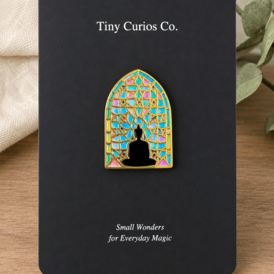 Sacred Mosaic Buddha Pin