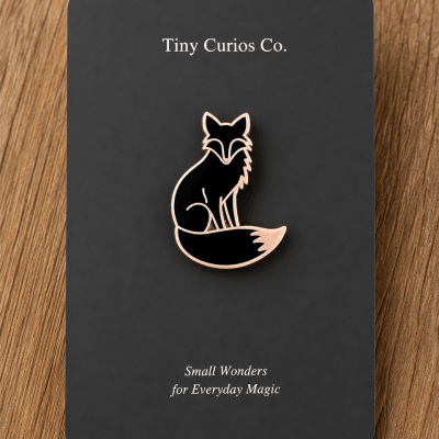 Copper Moon Fox Pin