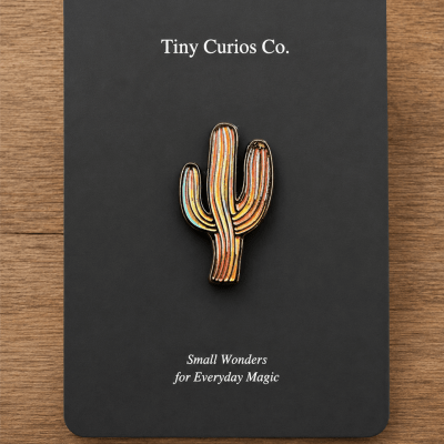 Sunset Saguaro Stripe Pin